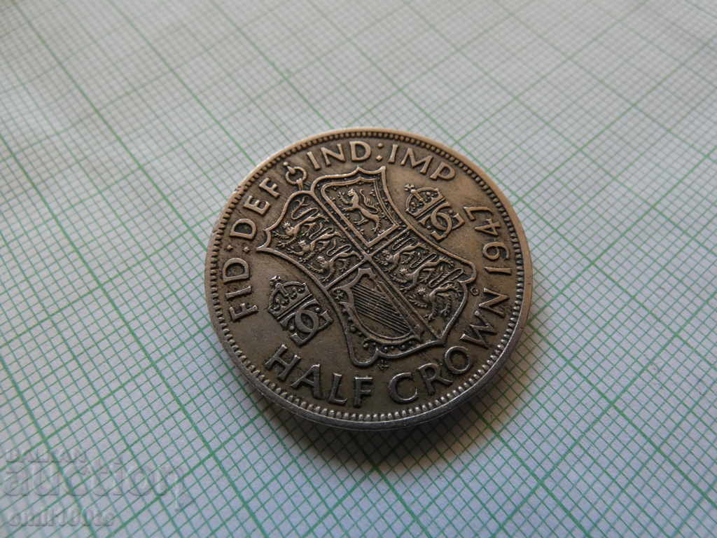 1/2 Crown Half Crown 1947 Great Britain with price 4.00 BGN | € 2.05 1/2 Crown Half Crown 1947 Great Britain with price 4.00 BGN | € 2.05