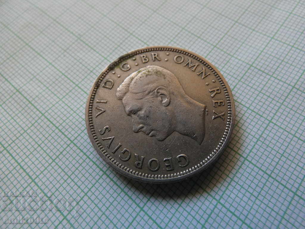 1/2 Crown Half Crown 1947 Great Britain - 5 1/2 Crown Half Crown 1947 Great Britain - 5