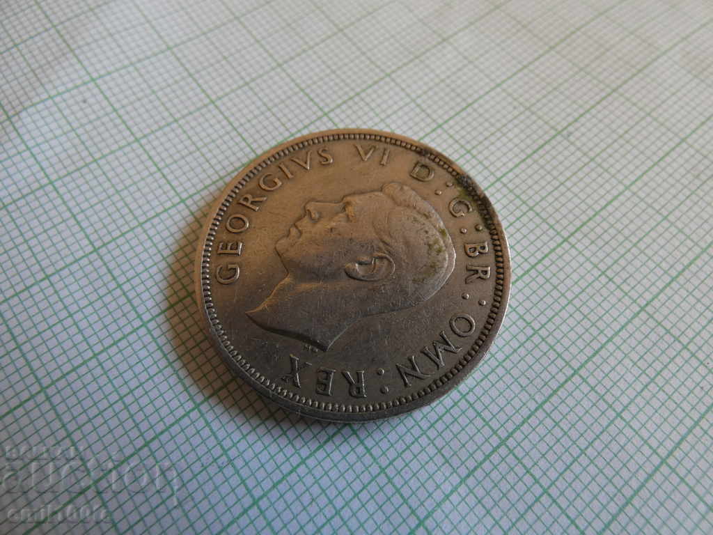 1/2 Crown Half Crown 1947 Great Britain - 6 1/2 Crown Half Crown 1947 Great Britain - 6