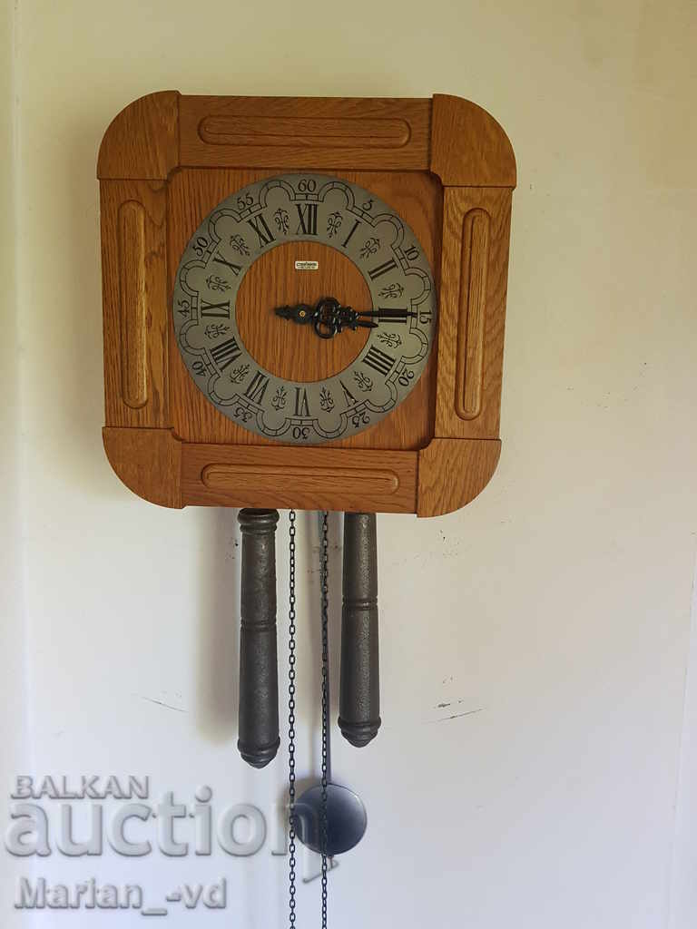 Old German mechanical wall clock