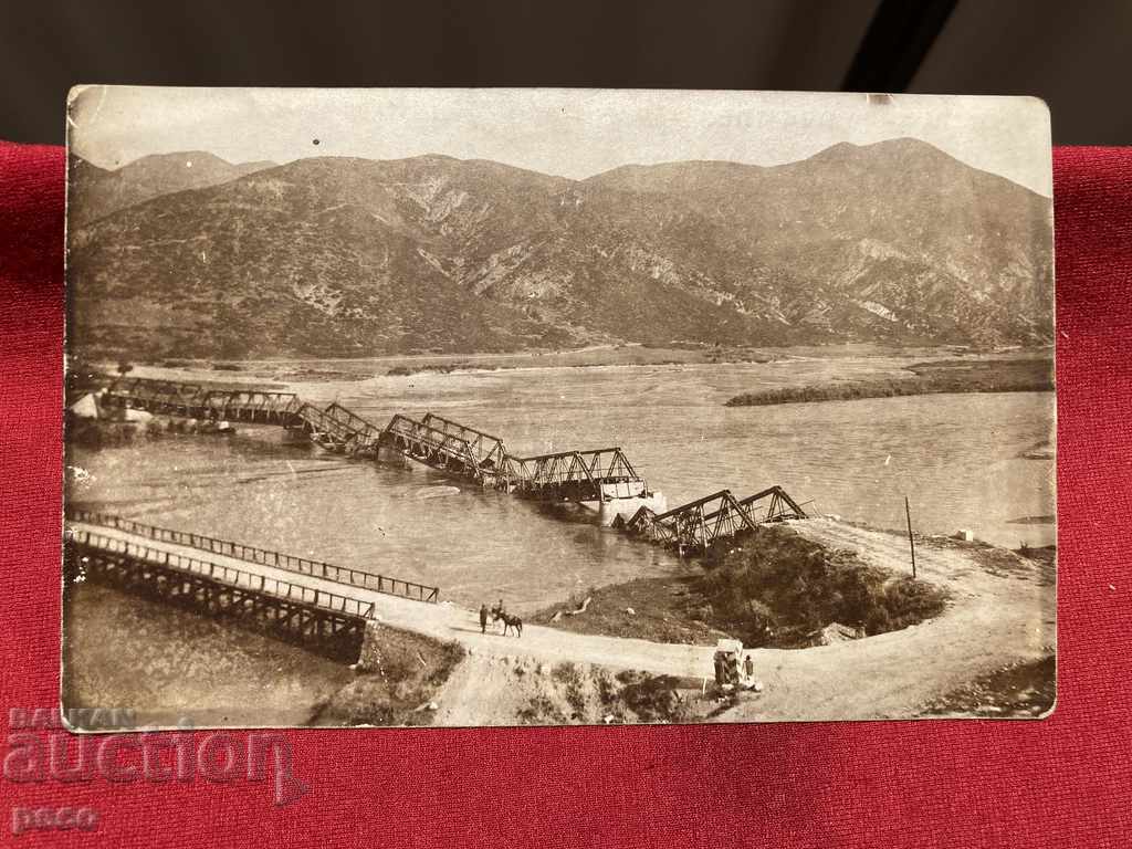 Destroyed Railway Bridge by the French Rupel Gorge PSV - 6 Destroyed Railway Bridge by the French Rupel Gorge PSV - 6