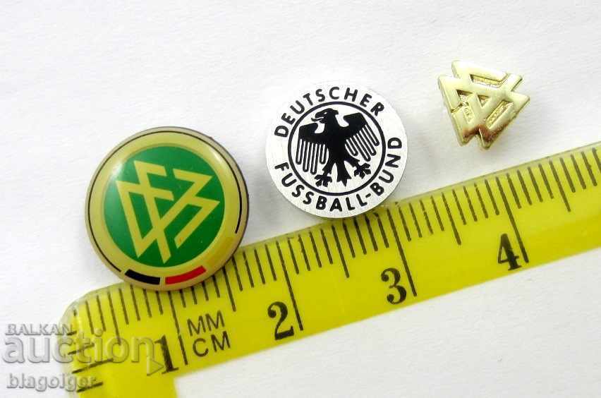 Auction SOCCER BADGES-GERMANY FOOTBALL FEDERATION-LOT OF THREE BADGES Auction SOCCER BADGES-GERMANY FOOTBALL FEDERATION-LOT OF THREE BADGES