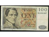 Belgia 100 franci 1954 Alegeți 129b Ref 4637