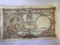 Belgia 20 franci 1944 Ref 0890