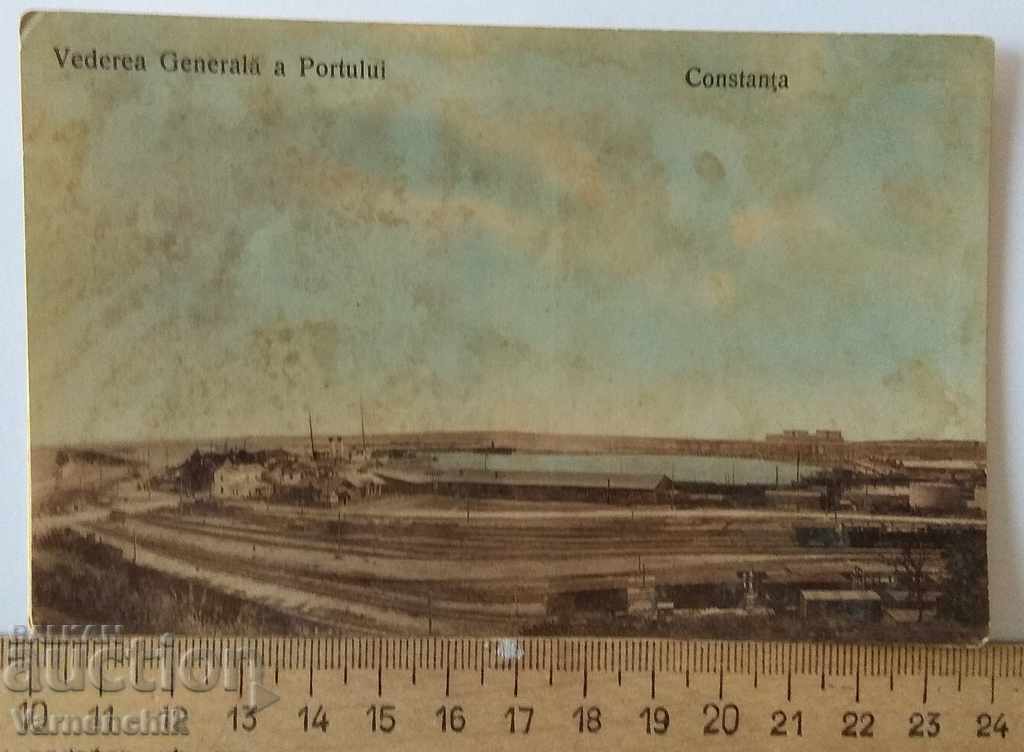 ROMANIA CARD CONSTANCA CONSTANGE PORT 1917