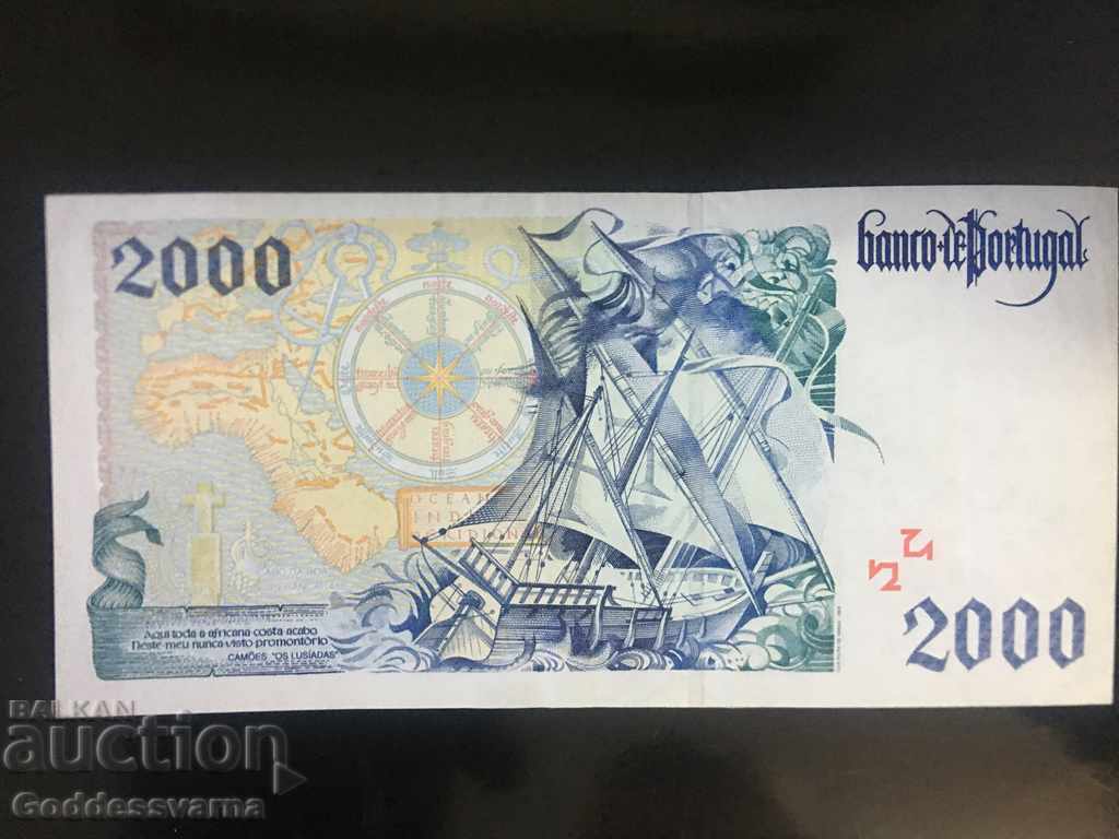 Portugal 2000 Escudos 1997 Pick 189 Ref 1428 with price 50.00 BGN | € 25.56