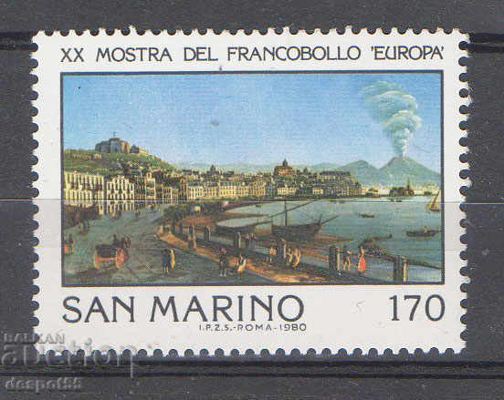 1980. Сан Марино. Филателно изложение "Европа" - Неапол.
