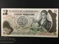 Colombia 20 Pesos Oro 1981 Pick 409 Ref 2125
