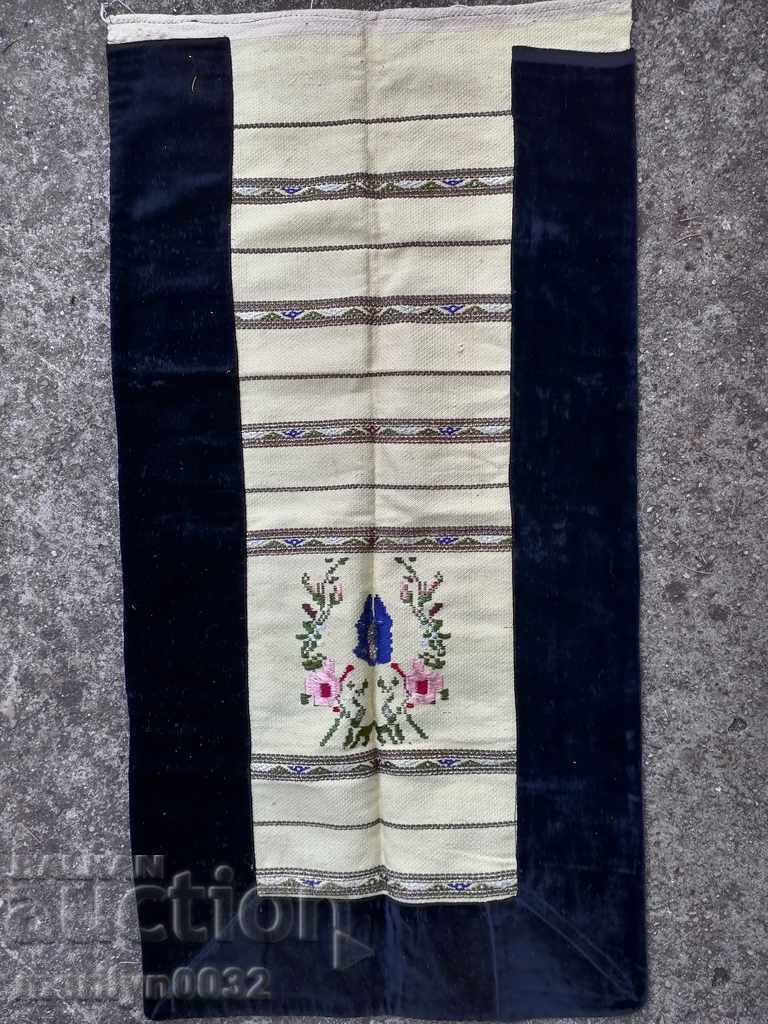 Old woven, embroidered and embroidered apron, costume, suckman
