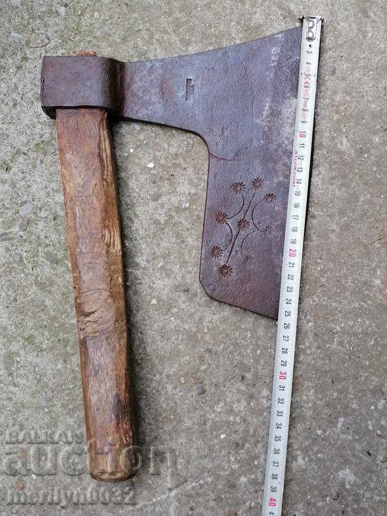 Ax curve with engravings Austria Hungary ax sap - 5 Ax curve with engravings Austria Hungary ax sap - 5