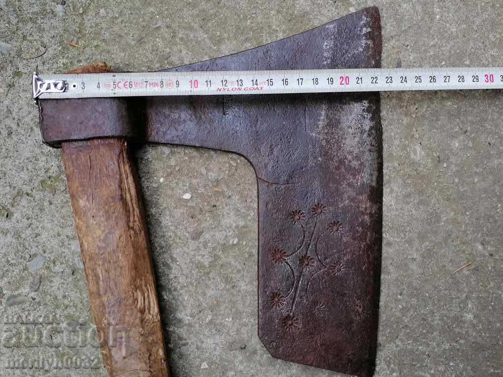 Ax curve with engravings Austria Hungary ax sap - 6 Ax curve with engravings Austria Hungary ax sap - 6