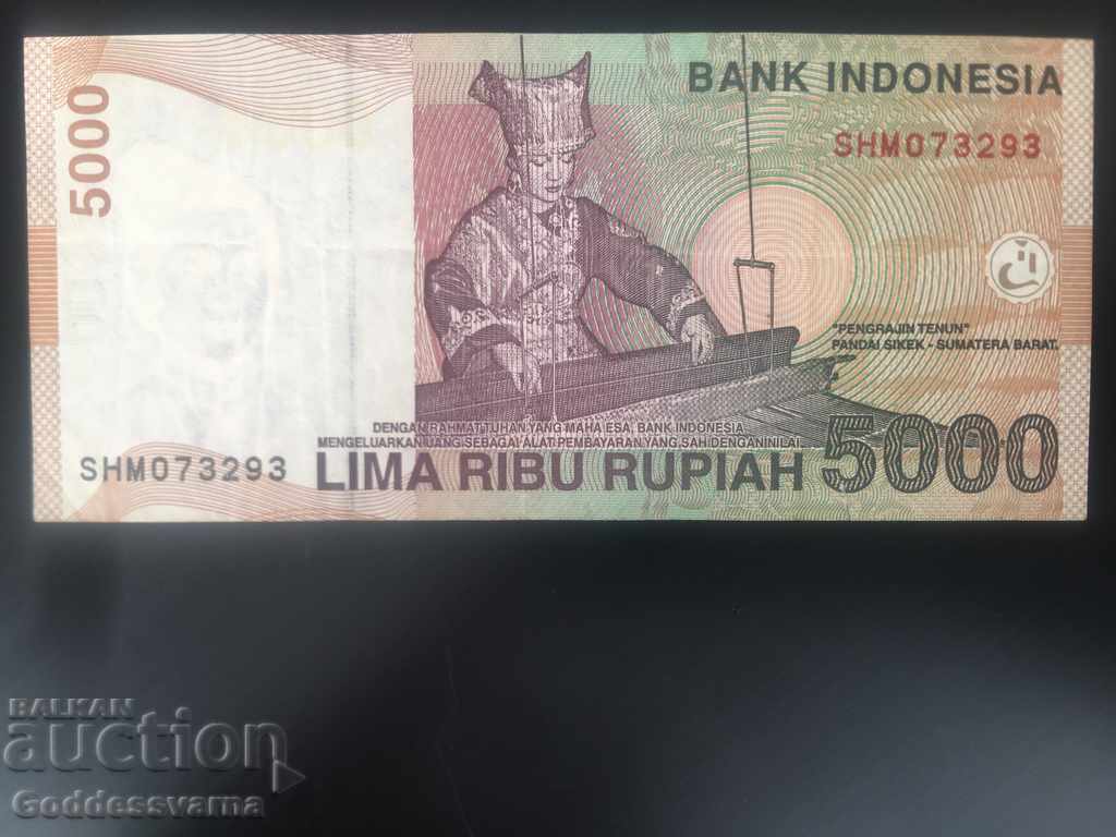Indonesia 5000 Rupiah 2002 Pick 142 Ref 3293 with price 2.00 BGN | € 1.02