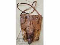 Whole Crocodile Leather Bag with Head or Wall Decoration