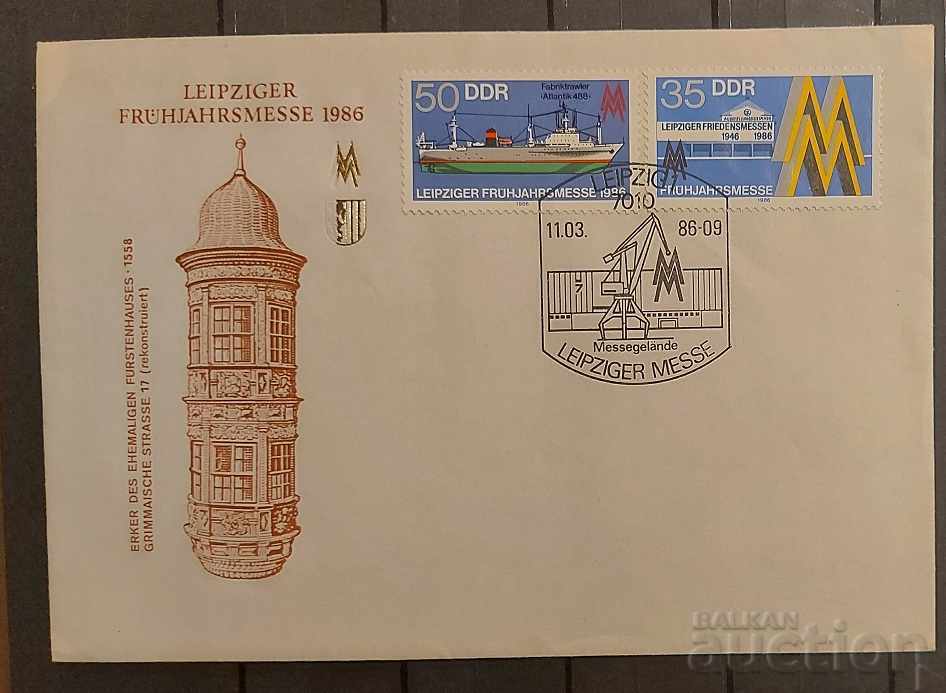 Германия/ГДР 1986 Пощенски плик/FDC Лайпциг