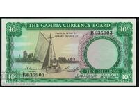 Gambia 10 Shillings 1965 Pick 1 Unc Ref 5903