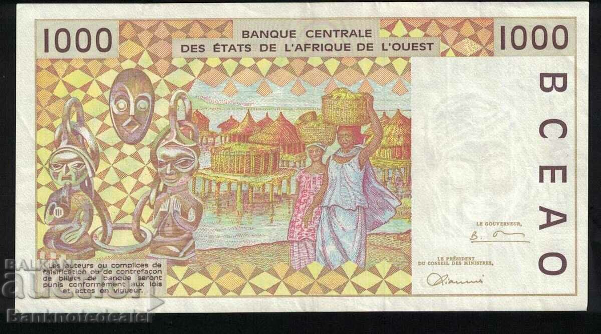 West Africa States Mali 1000 Francs 1997 Pick 111ag Ref 4285 with price 18.00 BGN | € 9.20 West Africa States Mali 1000 Francs 1997 Pick 111ag Ref 4285 with price 18.00 BGN | € 9.20