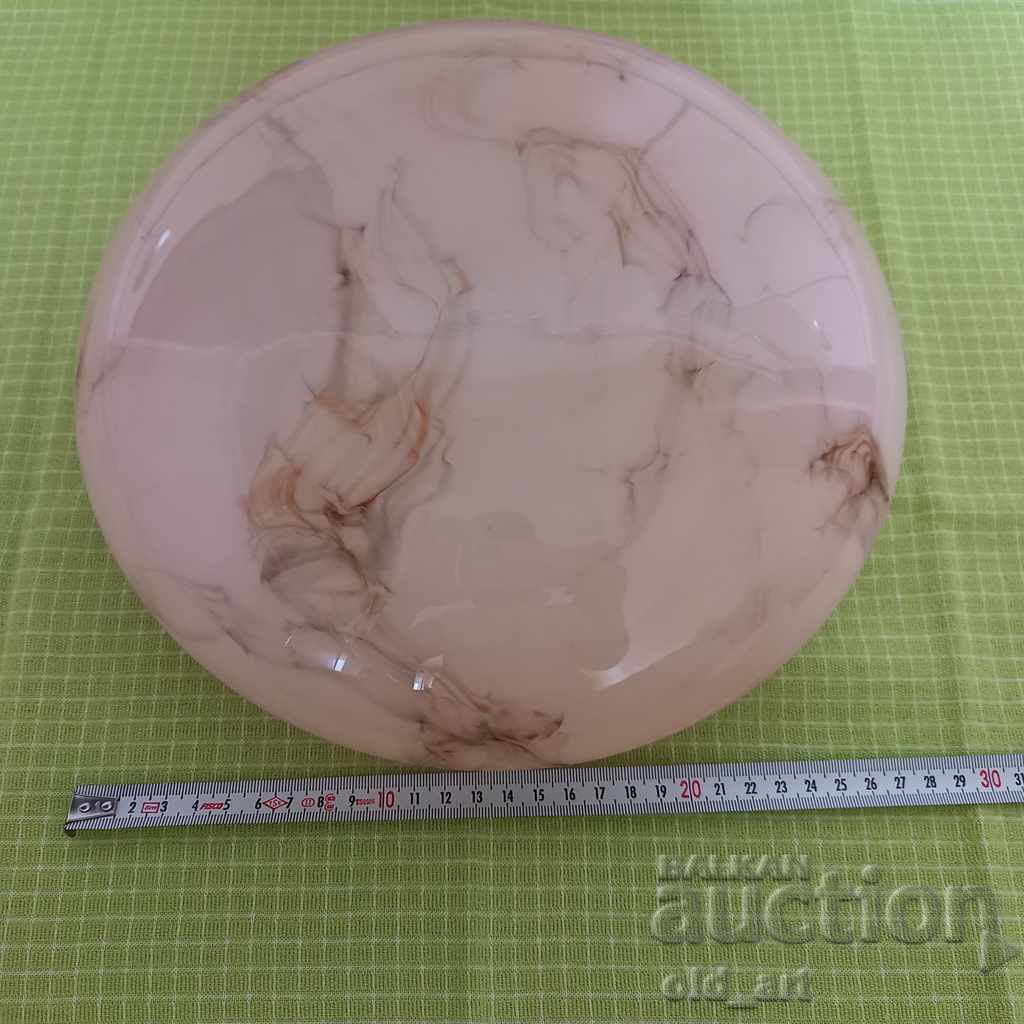 Delivery of Antique large ceiling lamp, frosted glass