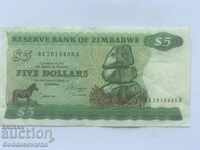 Zimbabwe 5 dolari 1983 Pick 2c ref 5335