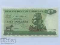 Zimbabwe 5 dolari 1983 Pick 2c ref 9199