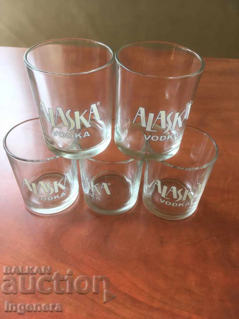 GLASS GLASS COMPANY FOR ALCOHOL-5 PCS