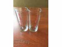 CUP GLASS GLASSES ADVERTISING FOR WATER-2 PCS
