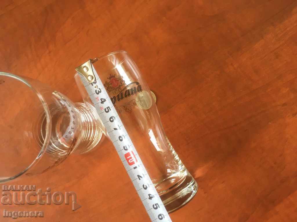 Delivery of GLASS MUG ADVERTISING GLASS OF BEER-2 PCS Delivery of GLASS MUG ADVERTISING GLASS OF BEER-2 PCS