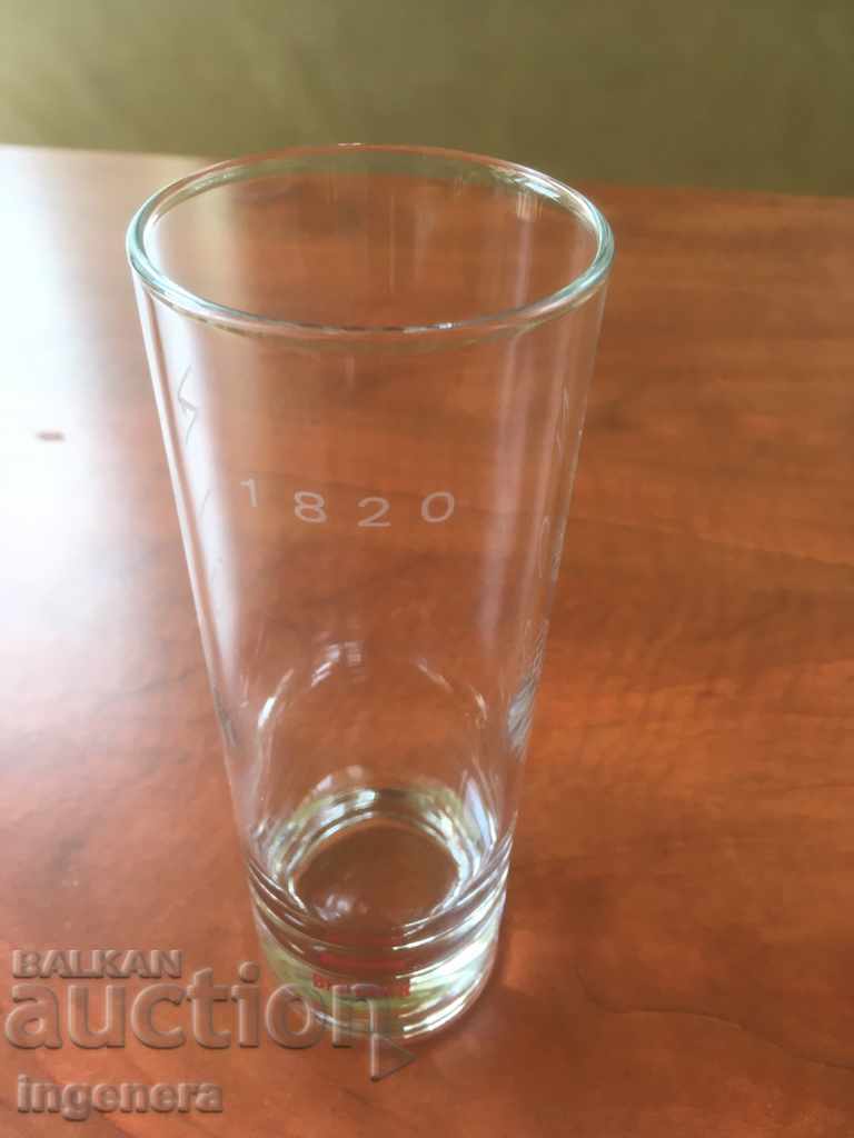 GLASS OF GLASS ADVERTISING GIN with price 5.00 BGN | € 2.56 GLASS OF GLASS ADVERTISING GIN with price 5.00 BGN | € 2.56