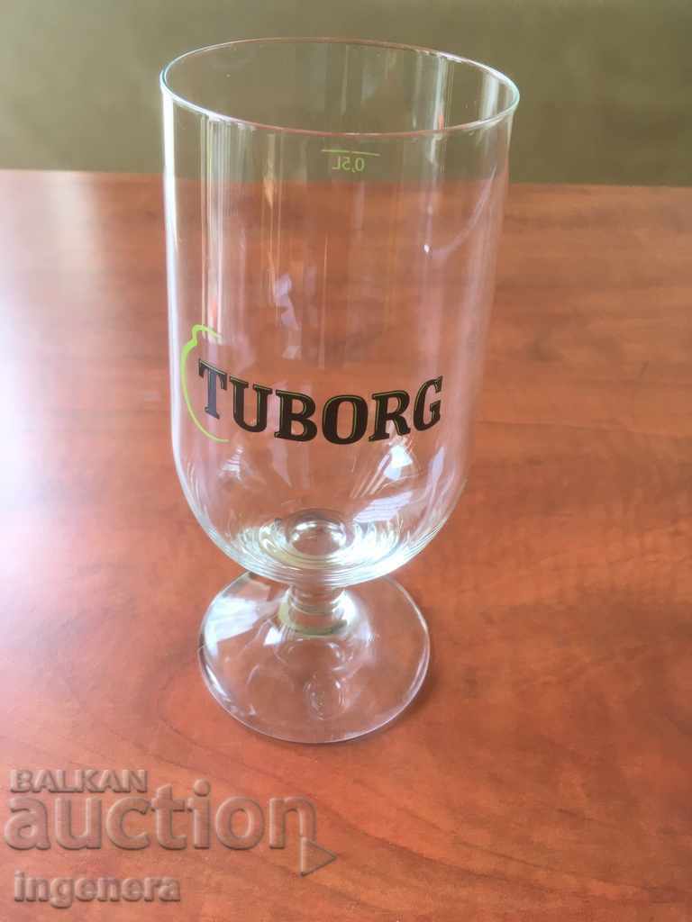 GLASS BEER MUG GLASS ADVERTISING