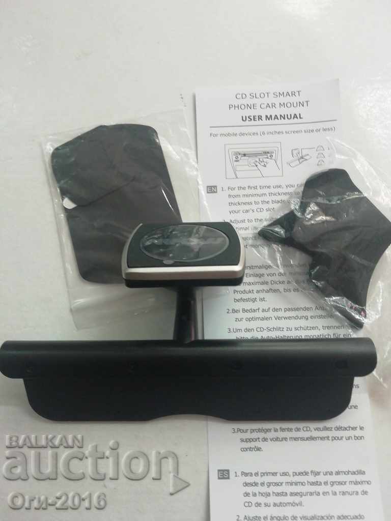 Suport pentru smartphone, telefon - montare intrare CD - 6 Suport pentru smartphone, telefon - montare intrare CD - 6