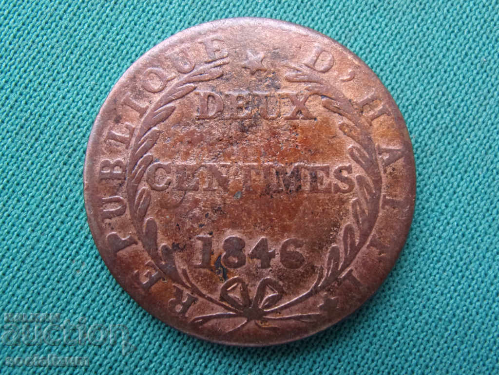 Хаити  2  Сантим  1846  Rare с цена € 17.90 | 35.01 лв.