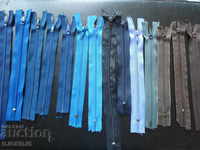 Old zippers, 14 pieces