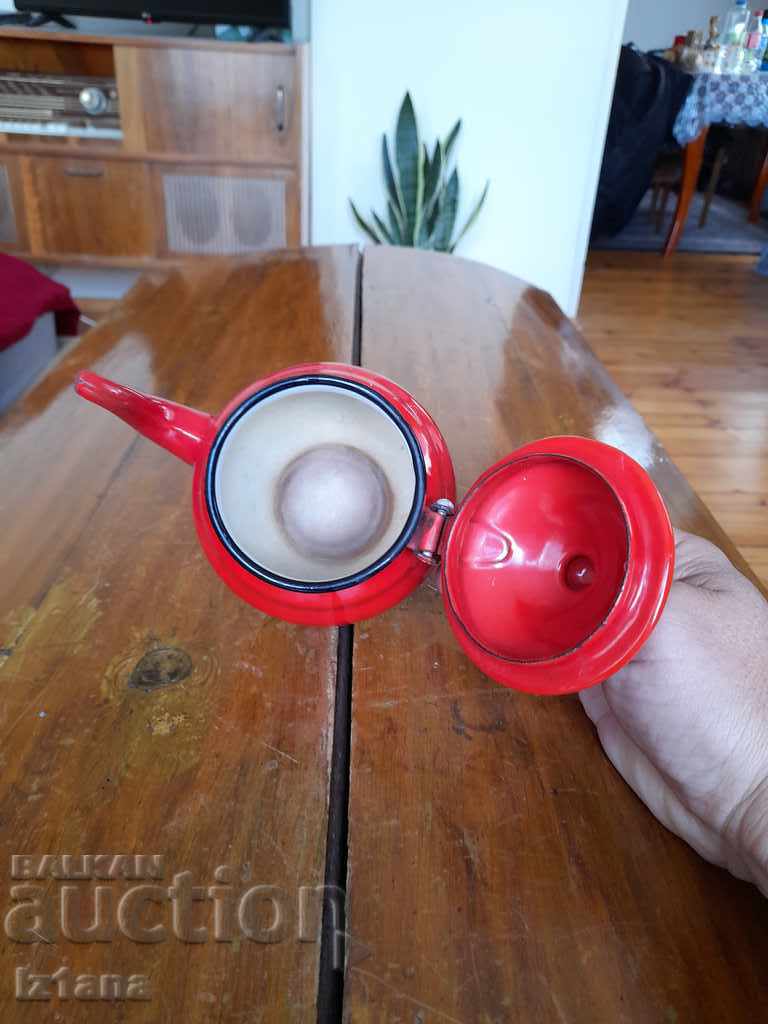 Old enamel teapot - 5 Old enamel teapot - 5