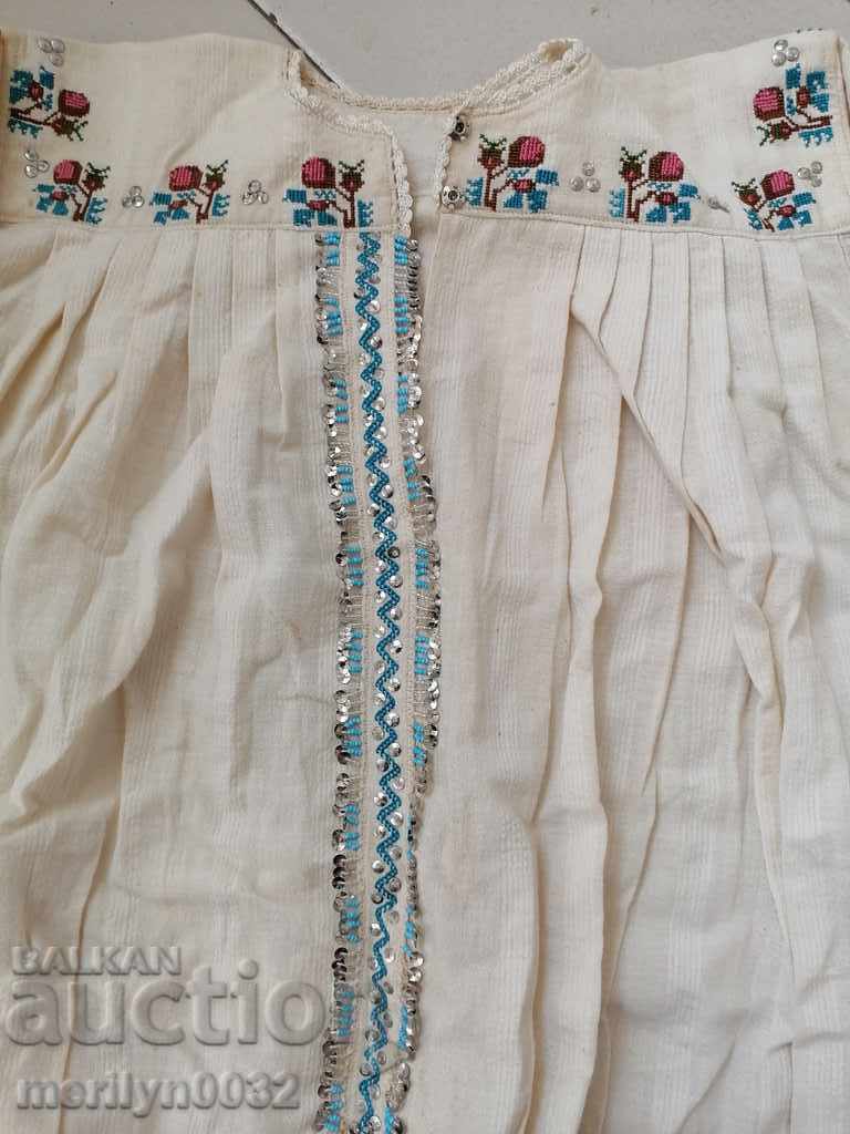 Women's shirt hand embroidery kenar 139 cm chaise costume dress