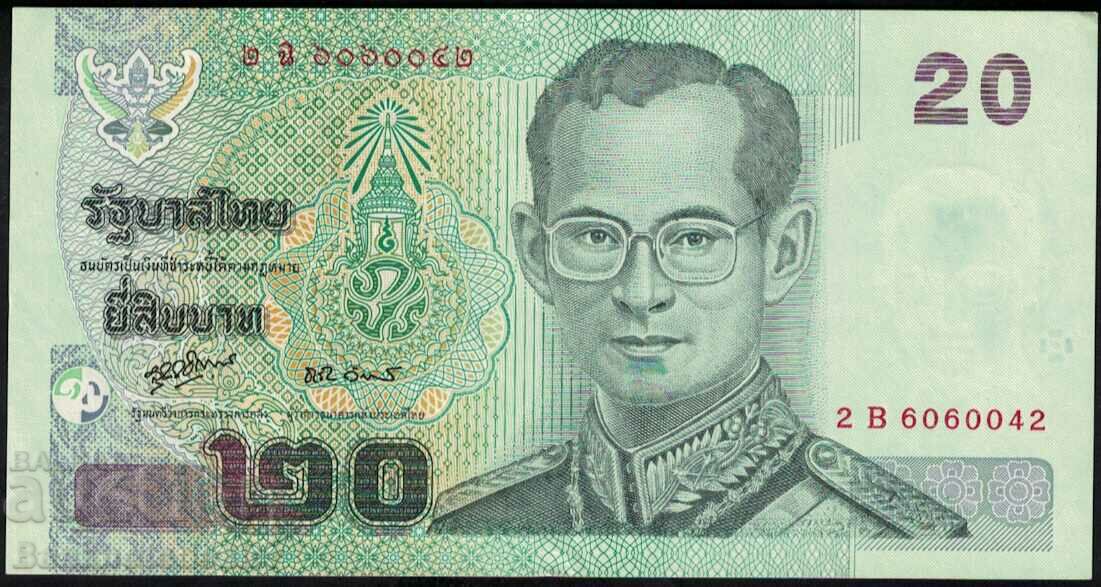 Thailand 20 Baht 2002 Pick 109  Ref 0042