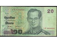 Thailanda 20 Baht 2002 Pick 109 Ref 3004