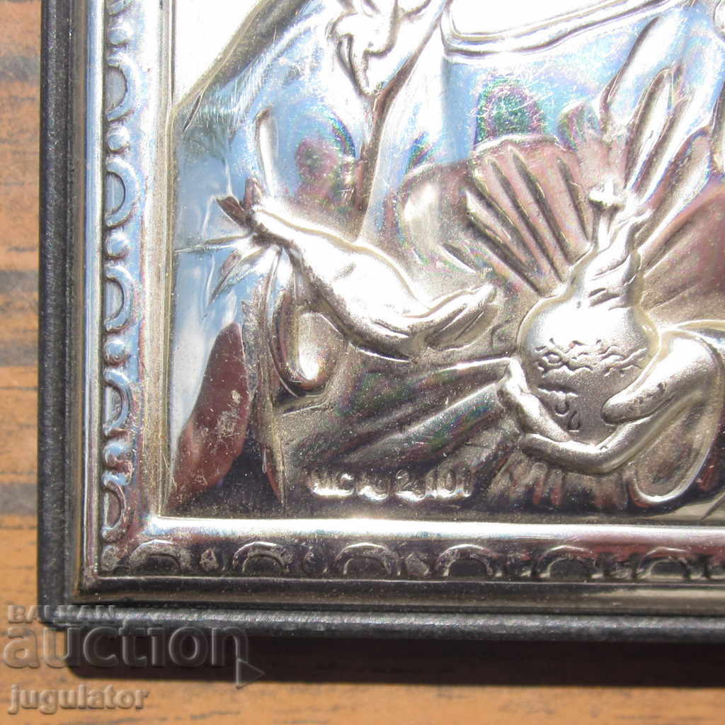 marked silver table home icon Jesus Christ - 5