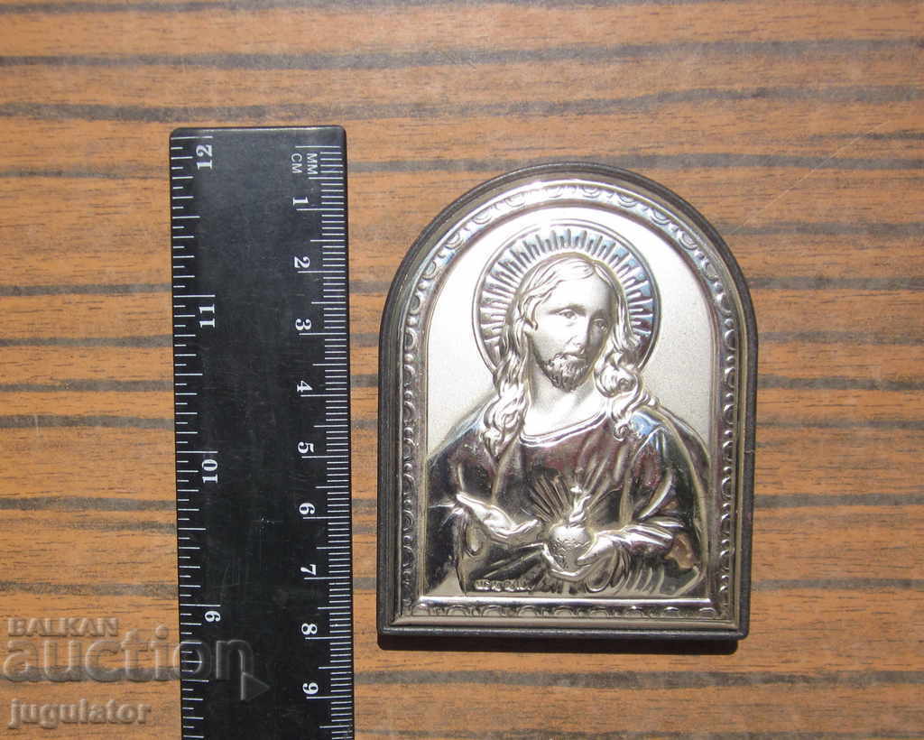 marked silver table home icon Jesus Christ - 7
