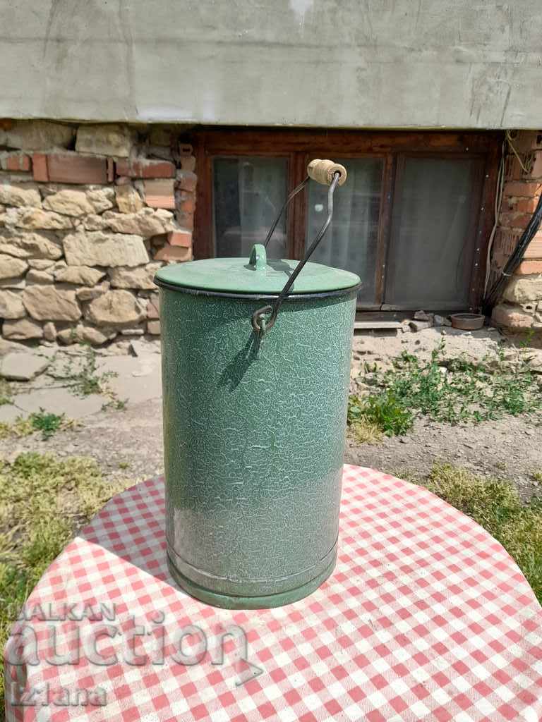 Old Enameled Bucket, Kotlenka with price 50.00 BGN | € 25.56 Old Enameled Bucket, Kotlenka with price 50.00 BGN | € 25.56