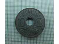 10 centimes 1941. Franța zinc