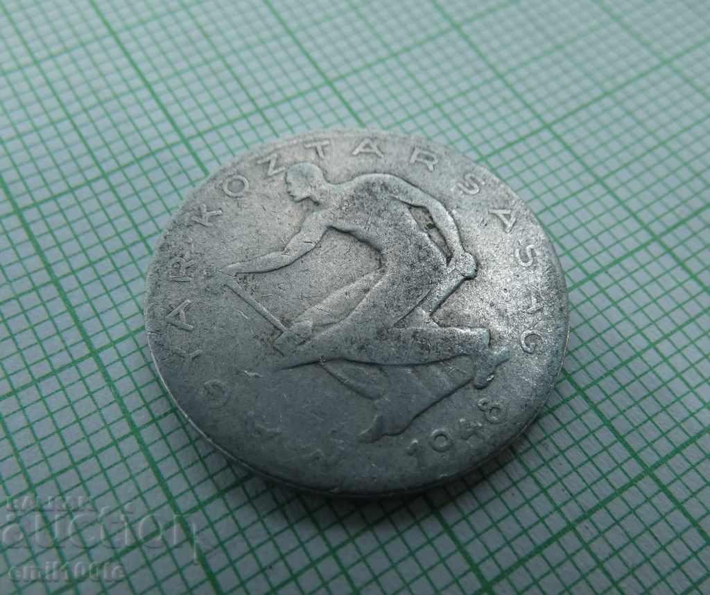 50 fillers 1948 Hungary aluminum - 5 50 fillers 1948 Hungary aluminum - 5