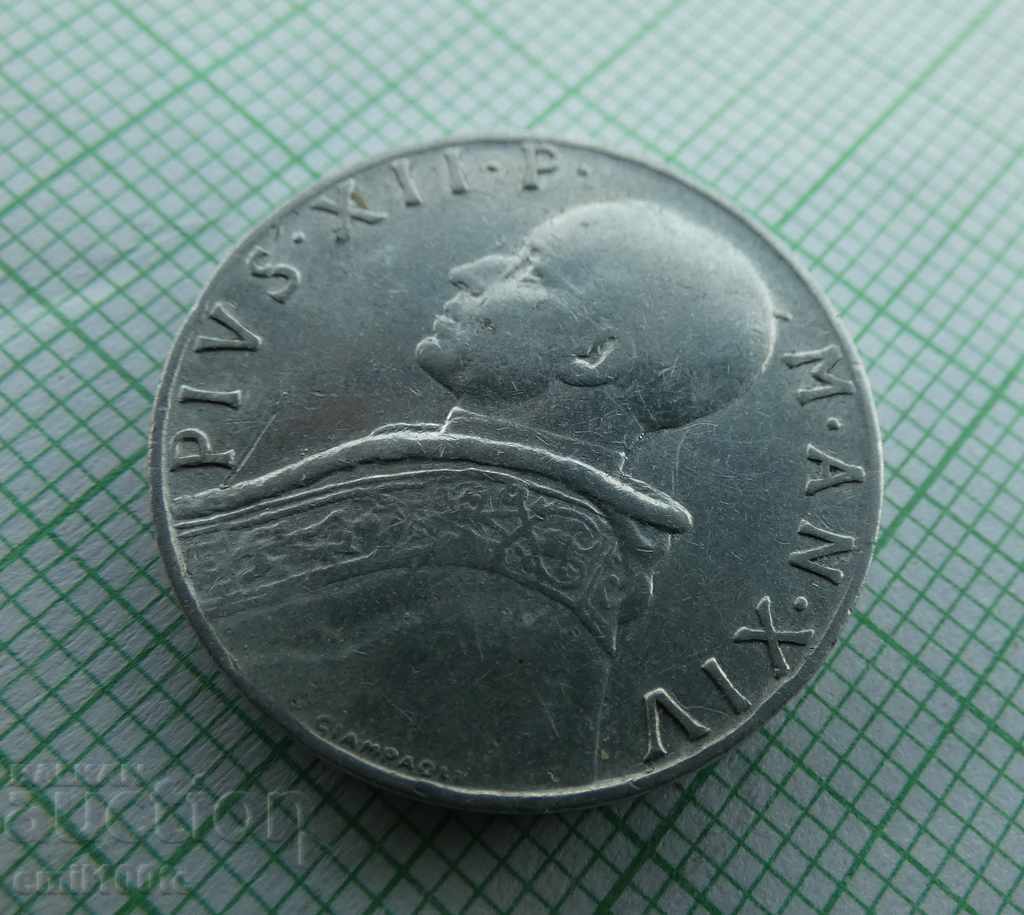 10 lira 1952. Vatican aluminum - 6 10 lira 1952. Vatican aluminum - 6
