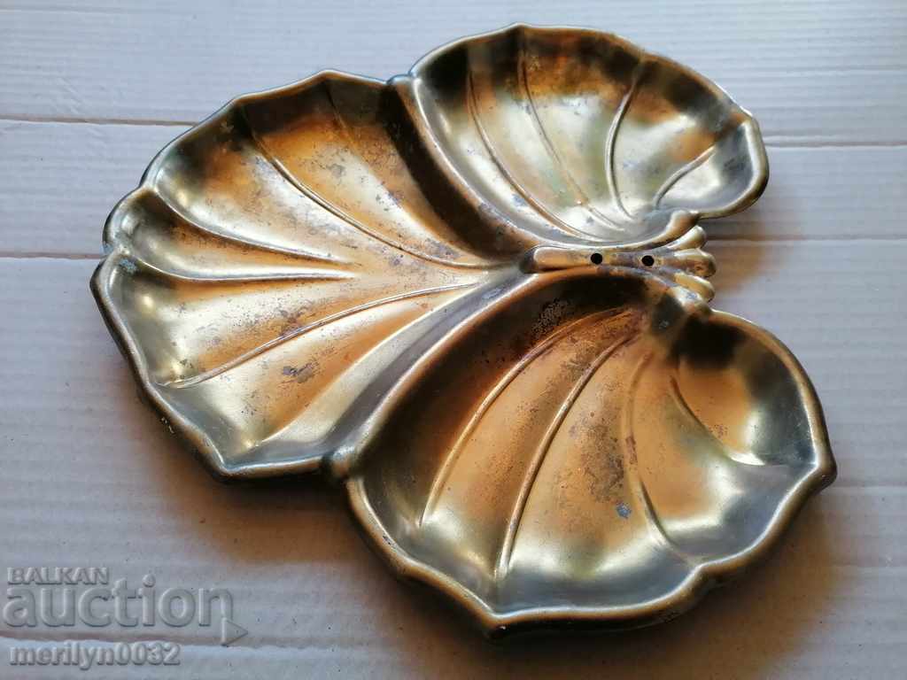 Brass plate for nuts art Deco tray bowl set with price 59.00 BGN | € 30.17 Brass plate for nuts art Deco tray bowl set with price 59.00 BGN | € 30.17
