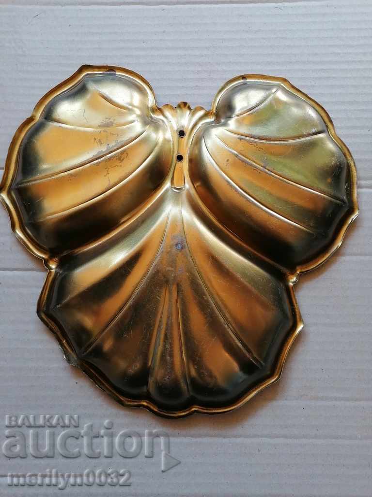 Delivery of Brass plate for nuts art Deco tray bowl set Delivery of Brass plate for nuts art Deco tray bowl set