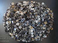 Old metal buttons, eyelets, 0.800 kg.