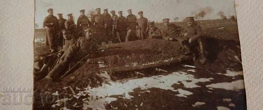 1915 STICK BUNKER FIRST WORLD WAR PHOTO PHOTO MAP
