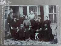 1906 HAT DOG OLD PHOTO PHOTO CARDBOARD