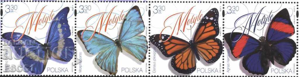 Mărci pure Fauna Insecte Fluturi 2020 din Polonia