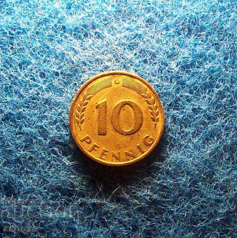 10 pfennigs 1949 / G