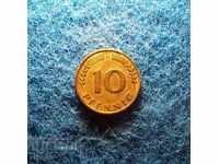 10 pfennigs 1949 / G