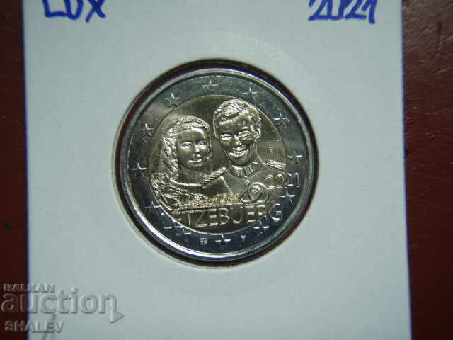 2 euro 2021 Luxembourg "40 years" (2) /Люксембург/ - 2 евро
